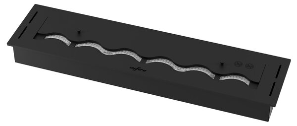 Bruciatore a Bioetanolo da Incasso 80x20x7,5 cm Black Burner 800 Nero