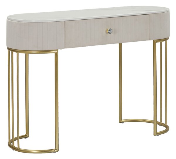 Console Montpellier Crema 100x40x75 cm in Ferro Legno
