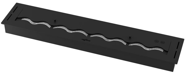 Bruciatore a Bioetanolo da Incasso 100x20x7,5 cm Black Burner 1000 Nero