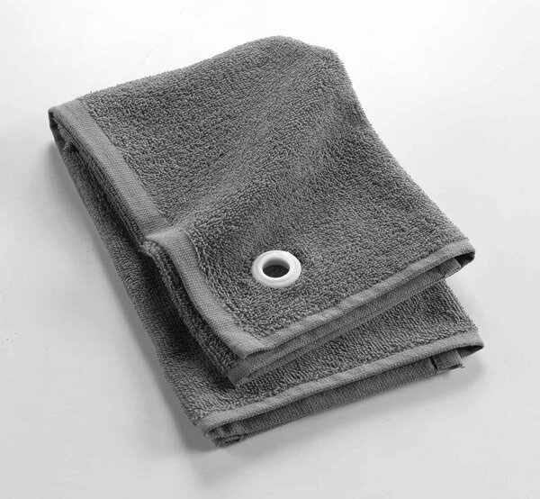 Asciugamano tipo terry color antracite in cotone 50x50 cm Cuistot – douceur d'intérieur