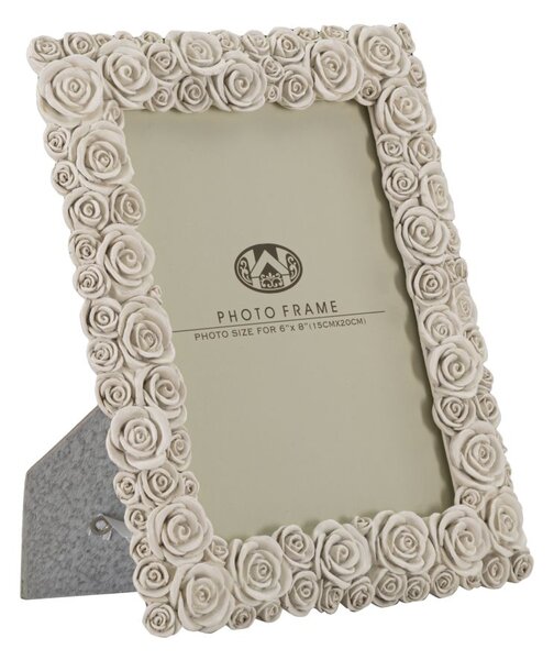 Cornice Roses 21x2,3x26,2 cm in Poliresina e Vetro