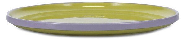 Piatto verde/viola in gres ø 26 cm Duo – ONA