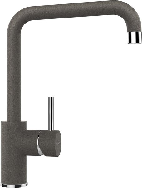 Rubinetto SCHOCK FONOS in ASFALTO con bocca fissa girevole / miscelatore monocomando / Cristalite Plus