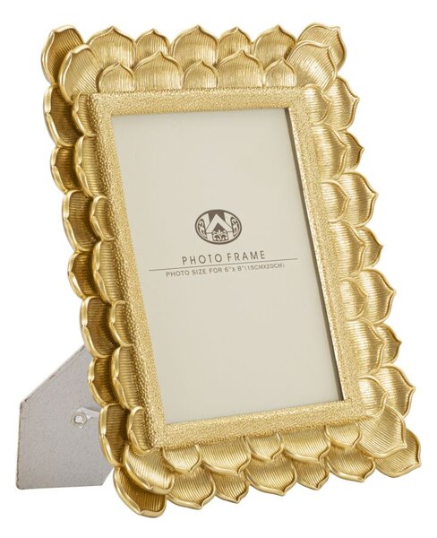 Cornice Petal 25x2,5x30 cm in Poliresina e Vetro