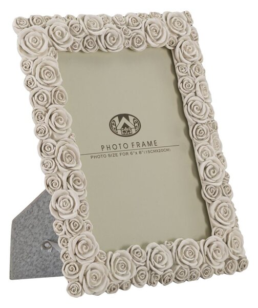 Cornice Roses 21x2,3x26,2 cm in Poliresina e Vetro