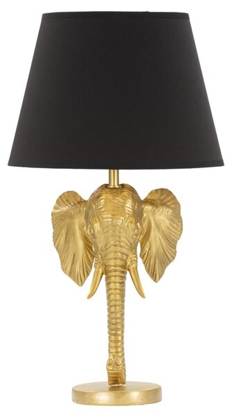 Lampada da Tavolo Elefante Ø 32x59 cm in Poliresina e Ferro