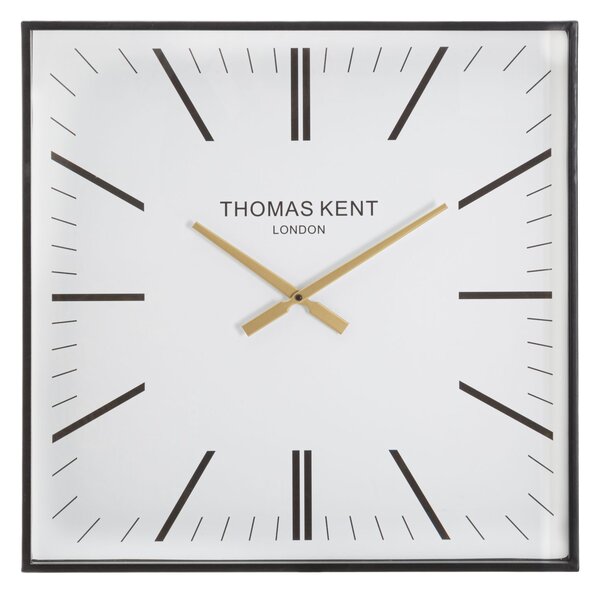 Orologio da Muro Kent 60x4x60 cm in Ferro e Vetro