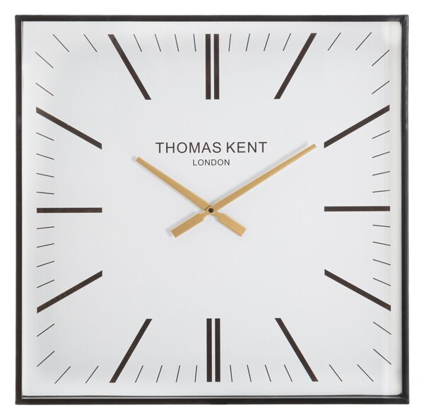 Orologio da Muro Kent 60x4x60 cm in Ferro e Vetro