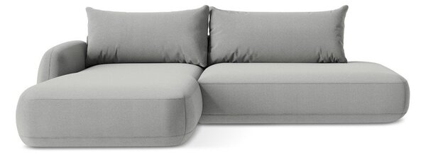 Divano angolare grigio chiaro allungabile (con penisola a sinistra/con chaise lounge) Hale – Makamii