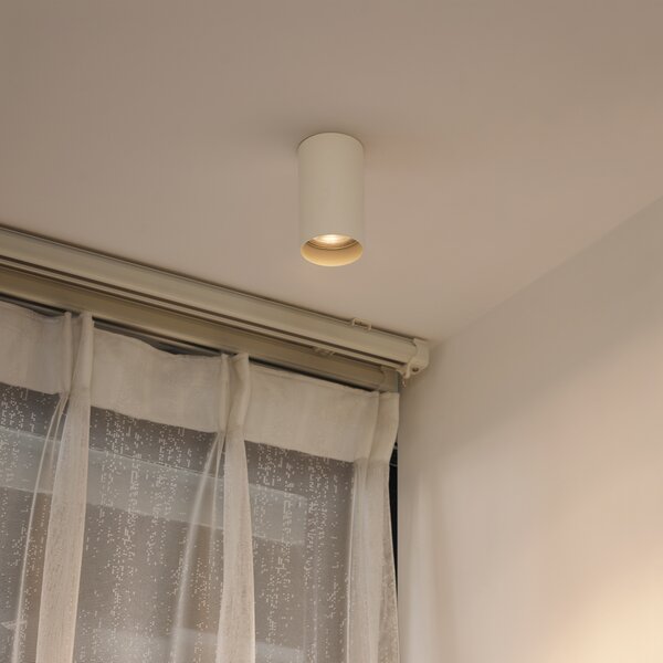 Set di 4 faretti moderni beige da superficie GU10 50mm rotondi - Tuba