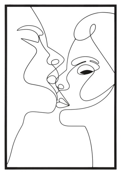 Pannello da Muro Kiss 60x1x90 cm in Ferro
