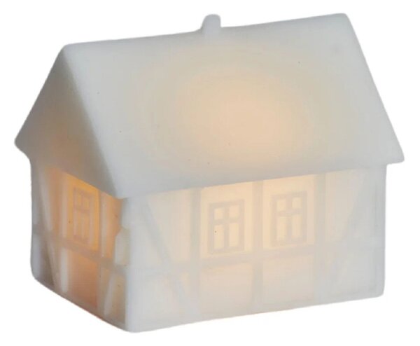 Decorazione luminosa bianca con alimentazione a batteria Copenhagen Half-Timbered House – Sirius