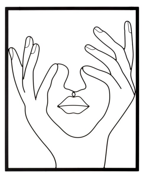 Pannello da Muro Simply Face 50,5x1,3x61 cm in Ferro