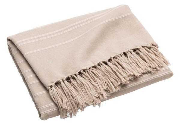 Copriletto beige in cotone 125x150 cm Lilia – douceur d'intérieur