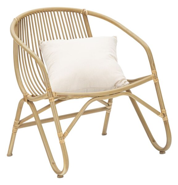 Poltrona Panama con Cusino 66x70x82 cm in Ferro e Poliestere