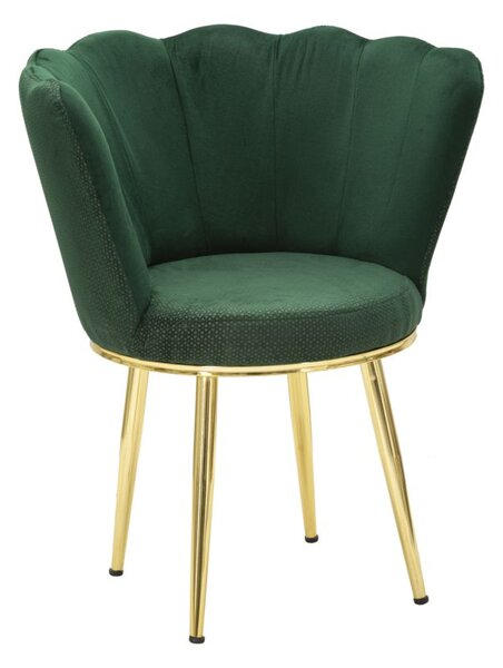 Poltrona Mindy Verde 70x63x83 cm in Legno e Ferro
