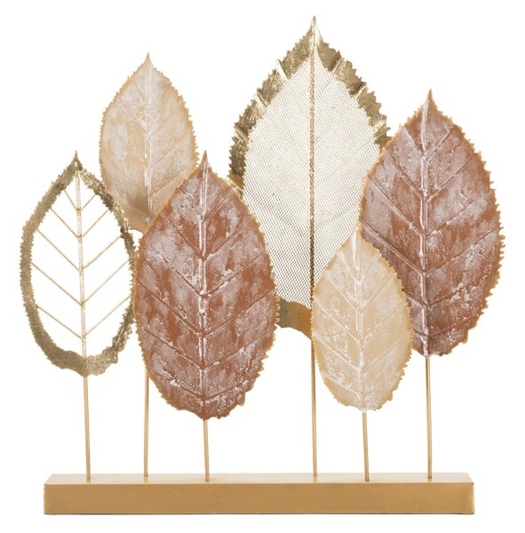 Scultura Leavy 48,3x7,6x50 cm in Ferro
