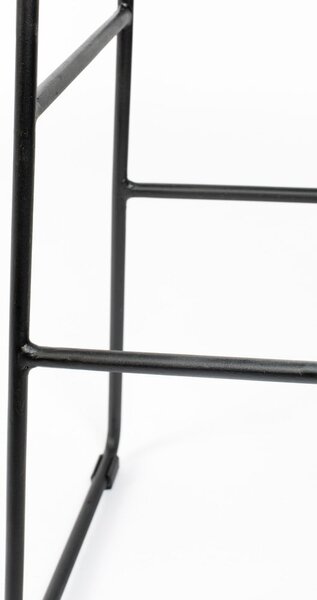 Sedia da bar di colore naturale in teak massiccio (altezza della seduta 76 cm) Tangle – White Label