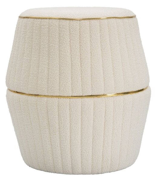 Pouf Iceland Plus Ø 50x52 cm in Legno