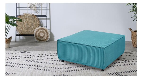 Pouf in velluto a coste blu Nihad modular - Bobochic Paris