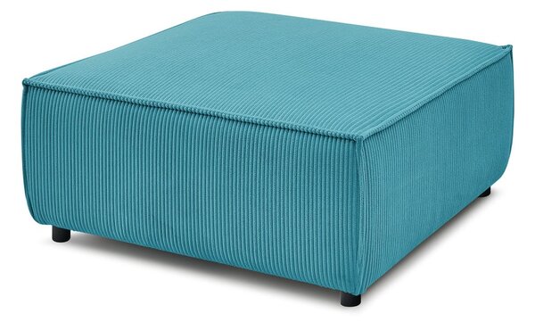 Pouf in velluto a coste blu Nihad modular - Bobochic Paris