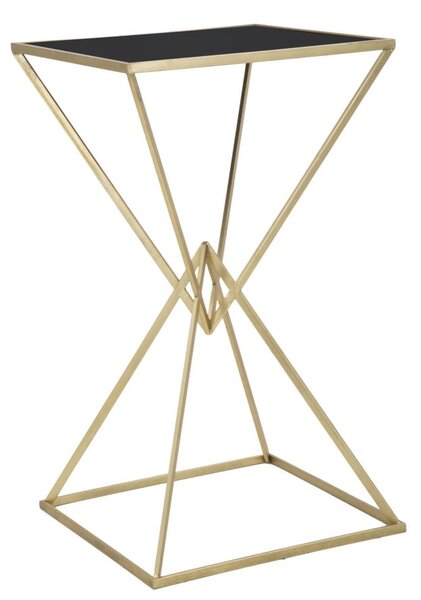 Tavolo da Bar Piramid 60x60x105 cm in Ferro e Vetro