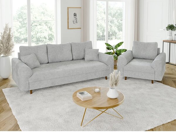 Poltrona grigio chiaro Ariella – Ropez