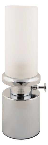 Lampada da tavolo dimmerabile a LED in argento con paralume in metallo/con paralume in vetro (altezza 29,5 cm) Camp - Leitmotiv