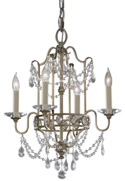 Elstead FE-GIANNA4 - Lampadario in cristallo su catena GIANNA 4xE14/60W/230V
