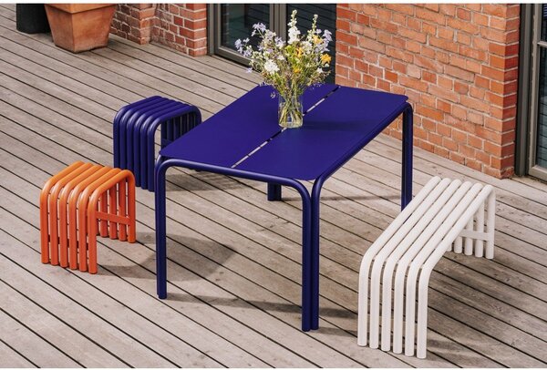Panca da giardino beige in metallo Nokk – noo.ma