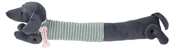 Paraspifferi per porta verde/grigio 17x76 cm Sausage Dog – Rex London