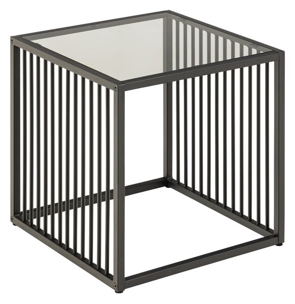 Tavolo contenitore con piano in vetro 40x40 cm Strington - Actona