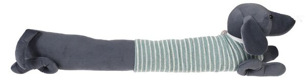 Paraspifferi per porta verde/grigio 17x76 cm Sausage Dog – Rex London