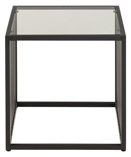 Tavolo contenitore con piano in vetro 40x40 cm Strington - Actona