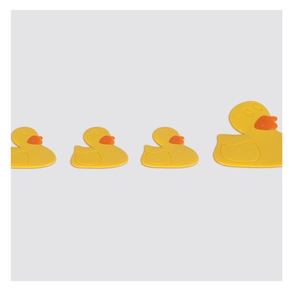 Set di tappetini antiscivolo per bambini 6 pz per la vasca 12x12,5 cm Duck – Spirella