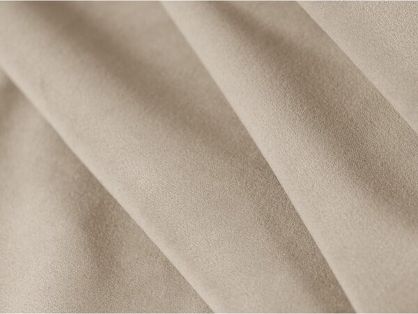 Poggiapiedi beige con rivestimento in velluto Rome Velvet – Cosmopolitan Design