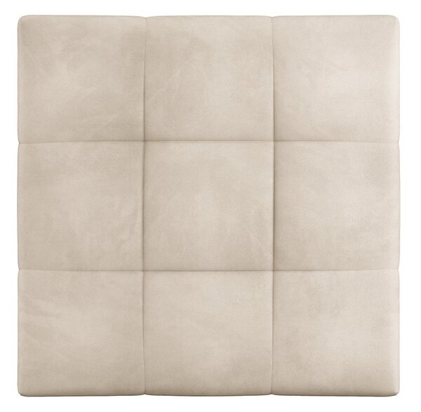 Poggiapiedi beige con rivestimento in velluto Rome Velvet – Cosmopolitan Design