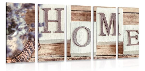 Quadri 5 pezzi – Lettere Home