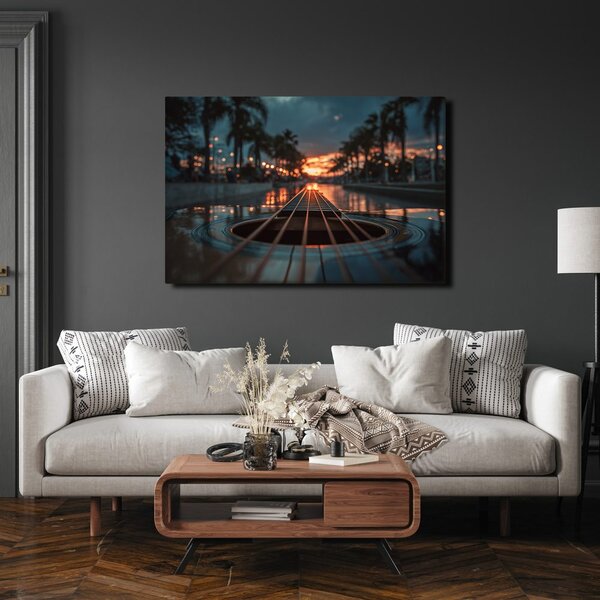 Quadro su tela – Tramonto sulla chitarra