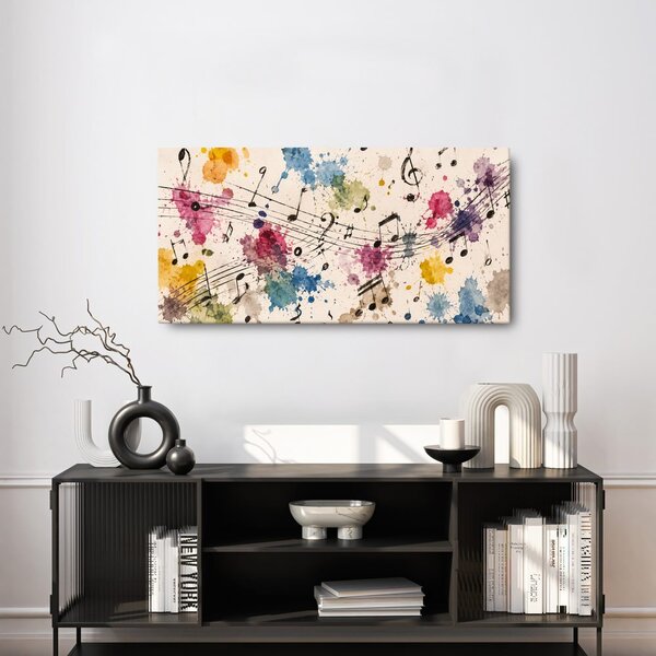 Quadro su tela – Melodia in stile acquerello
