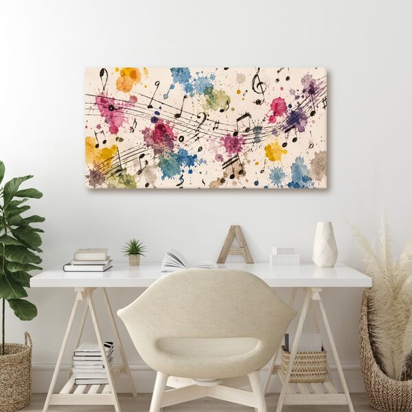 Quadro su tela – Melodia in stile acquerello