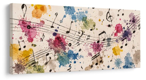 Quadro su tela – Melodia in stile acquerello