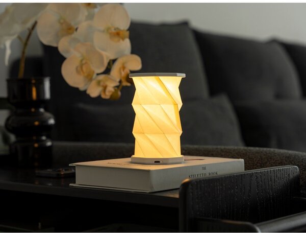 Decorazione luminosa bianca con ricarica USB portatile ø 8 cm Twist – Gingko