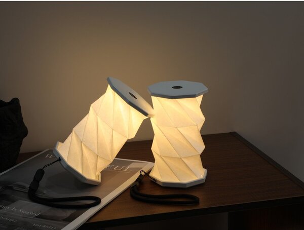 Decorazione luminosa bianca con ricarica USB portatile ø 8 cm Twist – Gingko