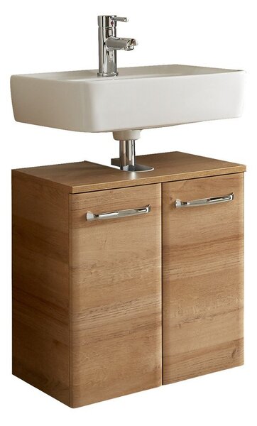 Mobile senza lavello di colore naturale con effetto rovere da appendere 53x60 cm Quickset 318 – Pelipal