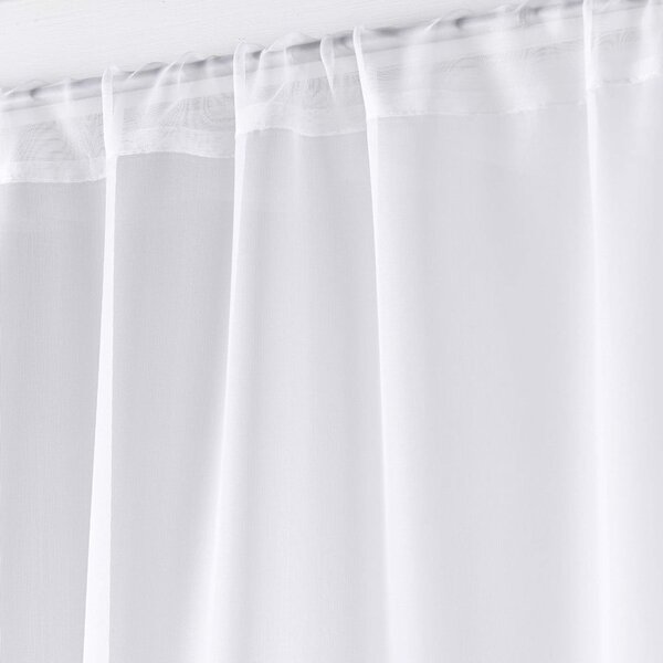 Tende sottili in set bianche in microsatinato 2 pz 70x200 cm Voiline – douceur d'intérieur