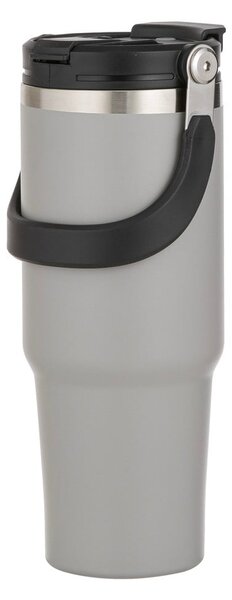 Bottiglia bottiglia da viaggio grigia in acciaio inox 1 l Eco – Ladelle