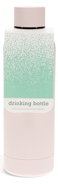 Bottiglia bottiglia da viaggio rosa chiaro in acciaio inox 500 ml – Rex London