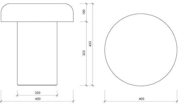 Tavolino rotondo in acciaio ø 40 cm Miko – noo.ma