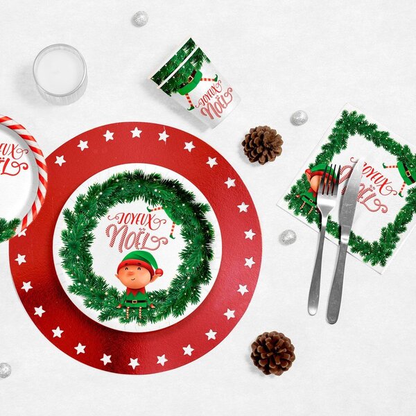 Set di tovaglioli 20 pz 33x33 cm Prankster Elf – Homéa